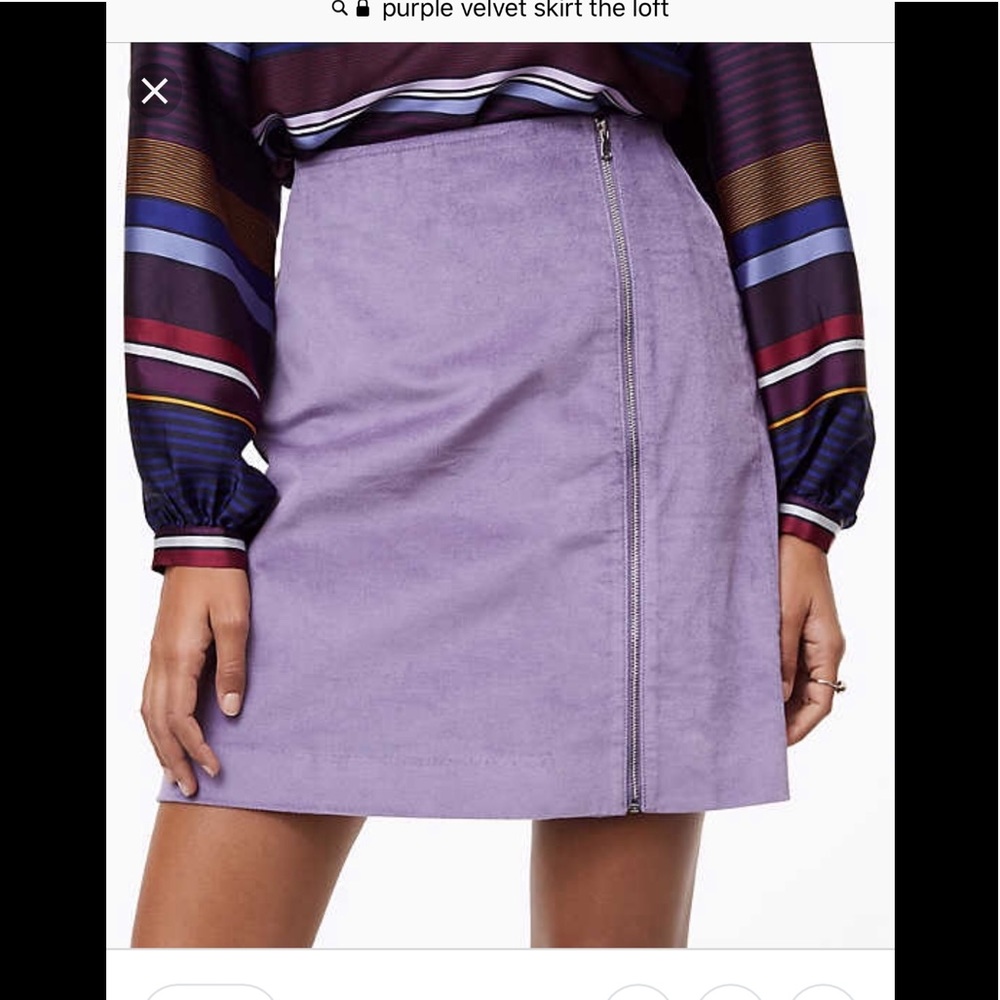 Velvet Crush Purple Skirt